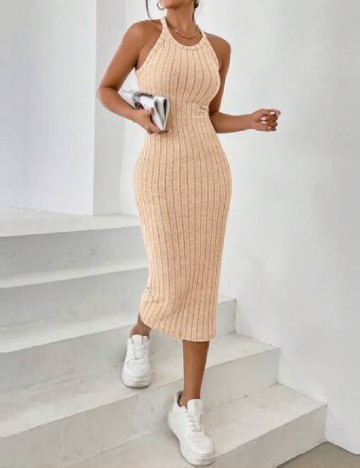Rochie medie SHEIN, crem