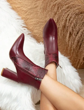Botine SHEIN, visiniu