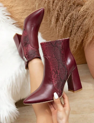 Botine SHEIN, visiniu
