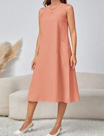 Rochie medie SHEIN, piersica