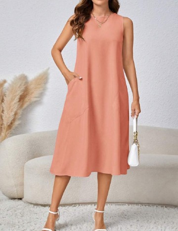 Rochie medie SHEIN, piersica
