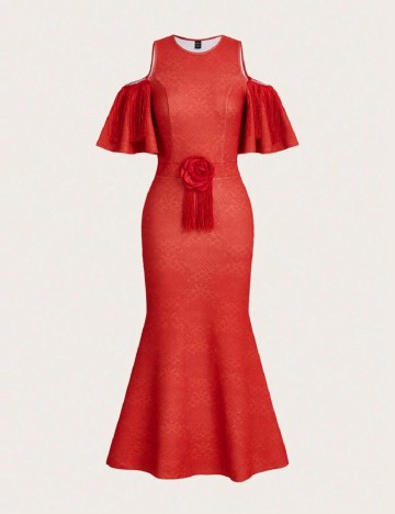 Rochie lunga SHEIN, rosu