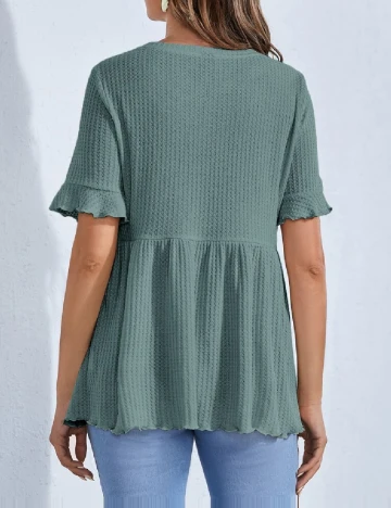 Bluza SHEIN Maternity, verde