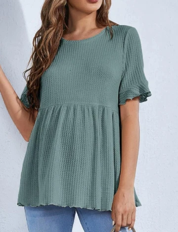 Bluza SHEIN Maternity, verde