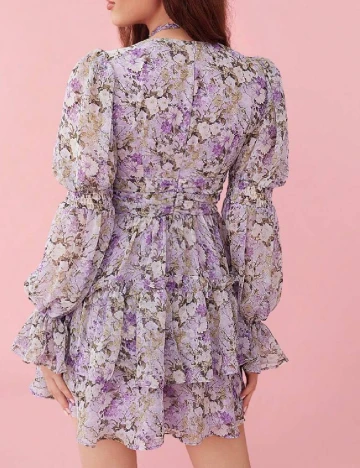 Rochie scurta SHEIN, floral print