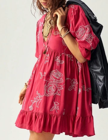 Rochie scurta SHEIN, rosu