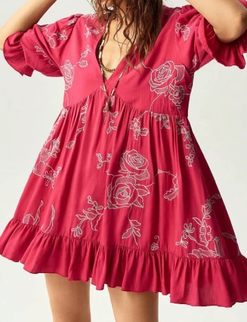 Rochie scurta SHEIN, rosu