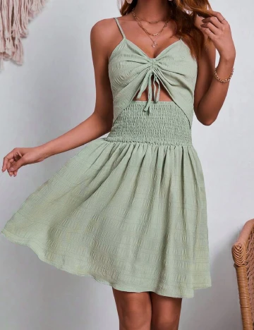 Rochie scurta SHEIN, verde