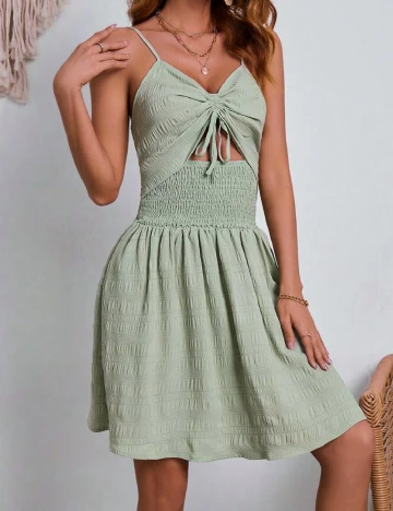 Rochie scurta SHEIN, verde