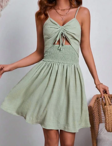 Rochie scurta SHEIN, verde
