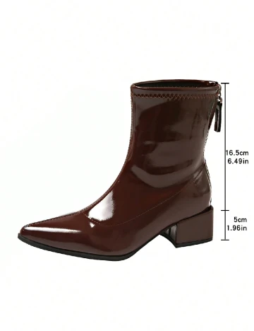 Botine SHEIN, maro