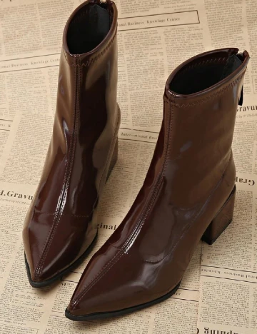 Botine SHEIN, maro
