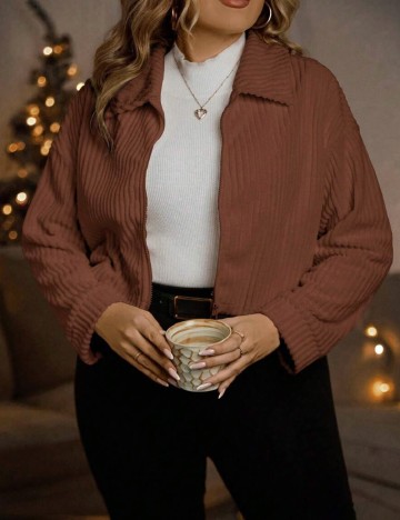 
						Bluza SHEIN CURVE, maro