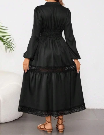 Rochie lunga SHEIN Maternity, negru Negru