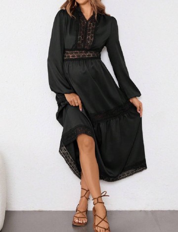 Rochie lunga SHEIN Maternity, negru