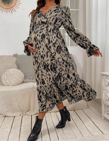 Rochie medie SHEIN Maternity, bej