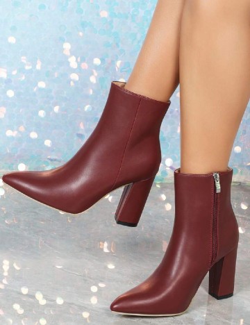 
						Botine SHEIN, visiniu