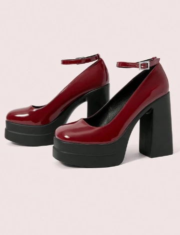 Pantofi SHEIN, visiniu
