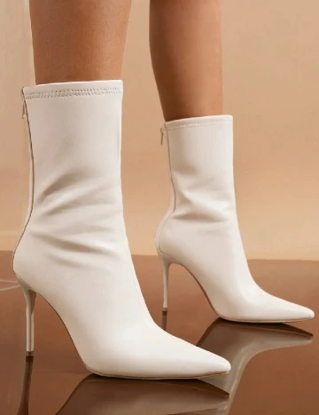 Botine SHEIN, ecru