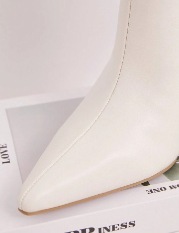 Botine SHEIN, ecru