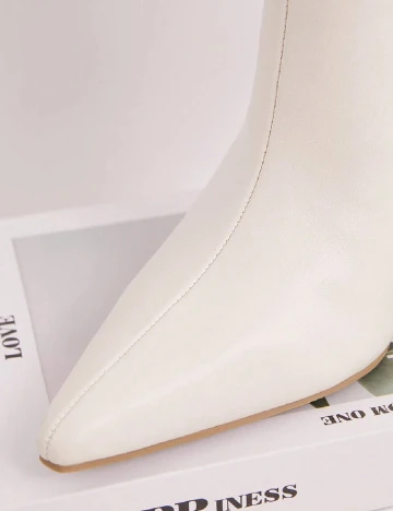 Botine SHEIN, ecru