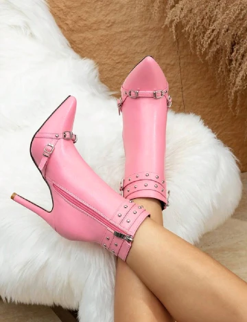 Botine SHEIN, roz