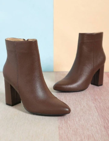 Botine SHEIN, maro