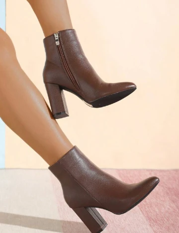 Botine SHEIN, maro