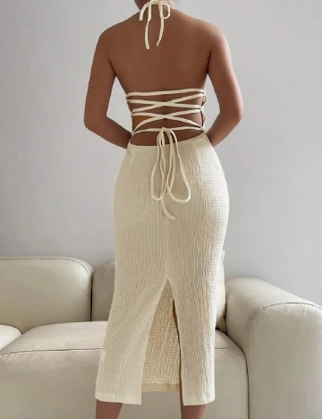 Rochie medie SHEIN, crem