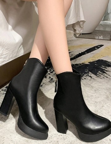 Botine SHEIN, negru