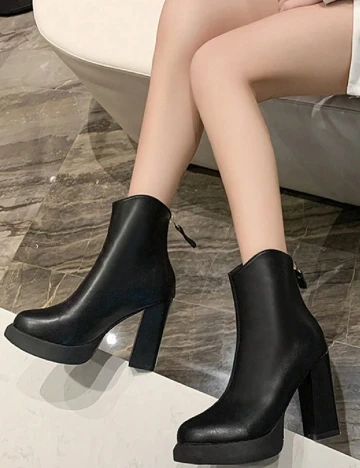 Botine SHEIN, negru