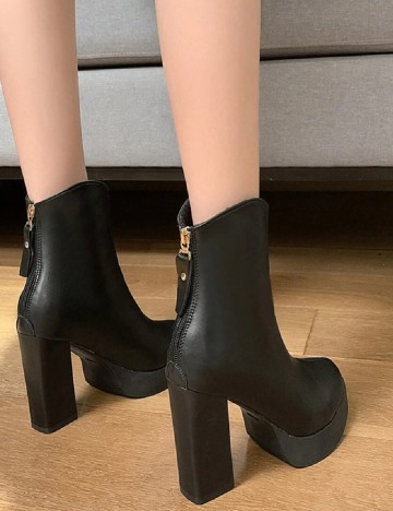 Botine SHEIN, negru