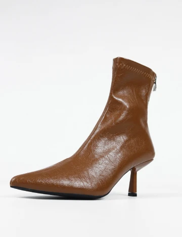 Botine SHEIN, maro
