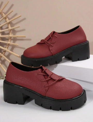 Pantofi SHEIN, visiniu