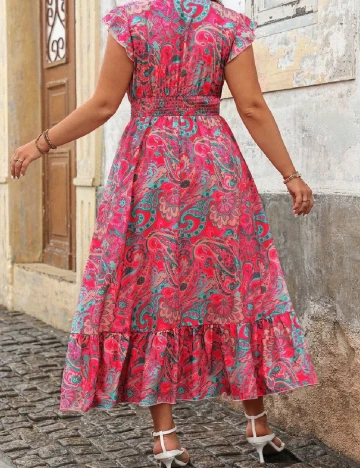 Rochie lunga SHEIN CURVE, roz