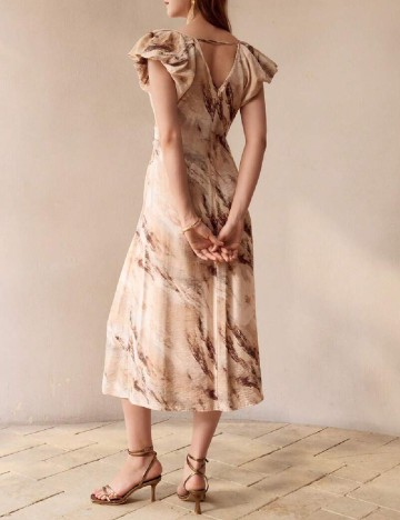 Rochie medie MOTF, maro