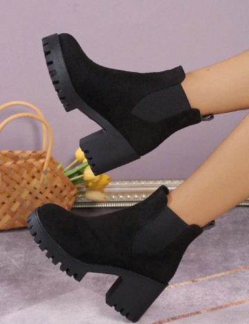 Botine SHEIN, negru
