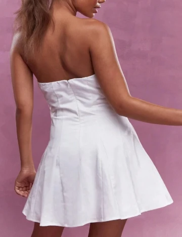 Rochie scurta Missguided, alb Alb