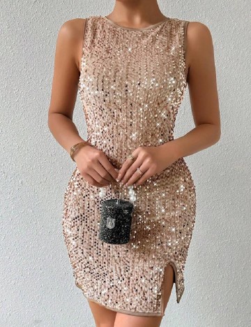Rochie scurta SHEIN, maro