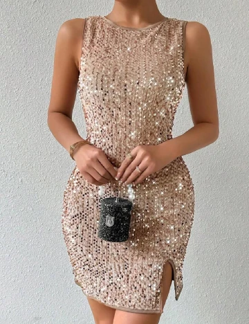 Rochie scurta SHEIN, maro