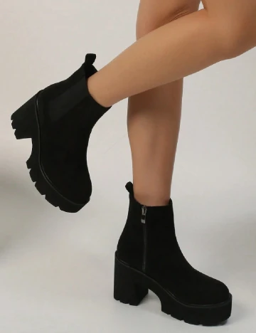 Botine SHEIN, negru