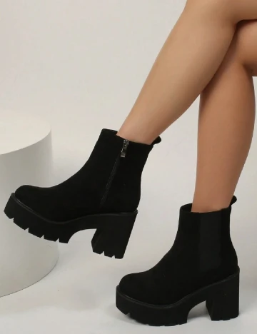 Botine SHEIN, negru