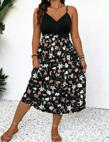 Rochie medie SHEIN CURVE, negru