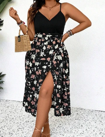 Rochie medie SHEIN CURVE, negru