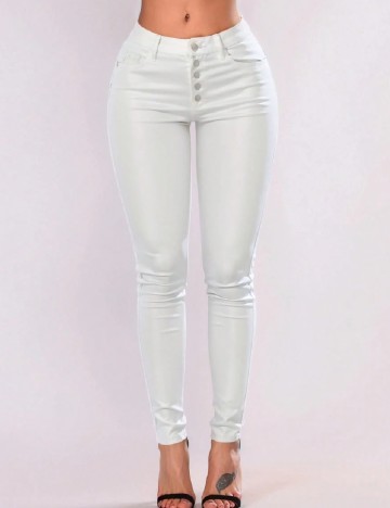 Pantaloni SHEIN, alb