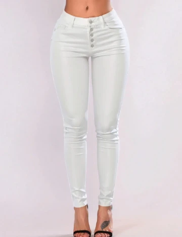 Pantaloni SHEIN, alb