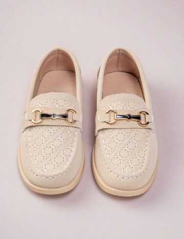Mocasini Shein Kids, crem