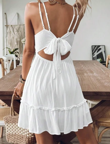 Rochie scurta SHEIN, alb