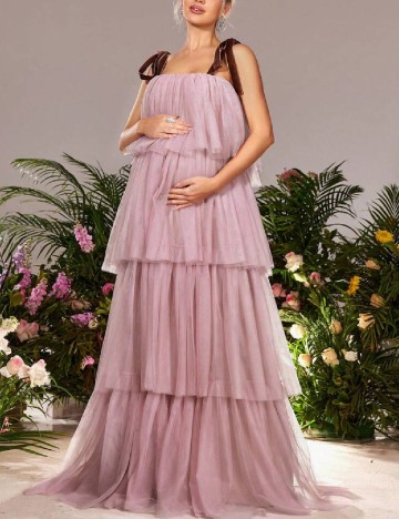 Rochie lunga SHEIN Maternity, roz