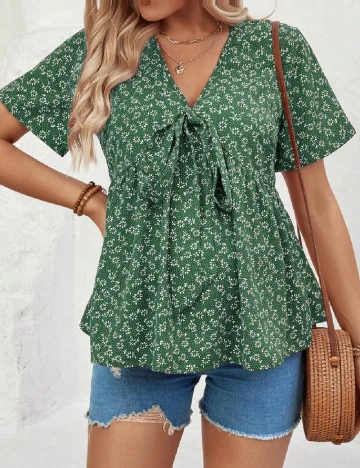 Bluza SHEIN Maternity Plus, verde